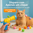 Brinquedo Interativo Lançador de Bolinhas para Gatos – Diversão e Treino | Tailzinho