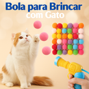 Brinquedo Interativo Lançador de Bolinhas para Gatos – Diversão e Treino | Tailzinho