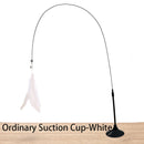 Brinquedo Interativo com Ventosa e Penas para Gatos – Varinha com Sino | Tailzinho