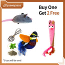 Rato Elétrico Interativo para Gatos – Brinquedo de Caça Inteligente e Divertido | Tailzinho